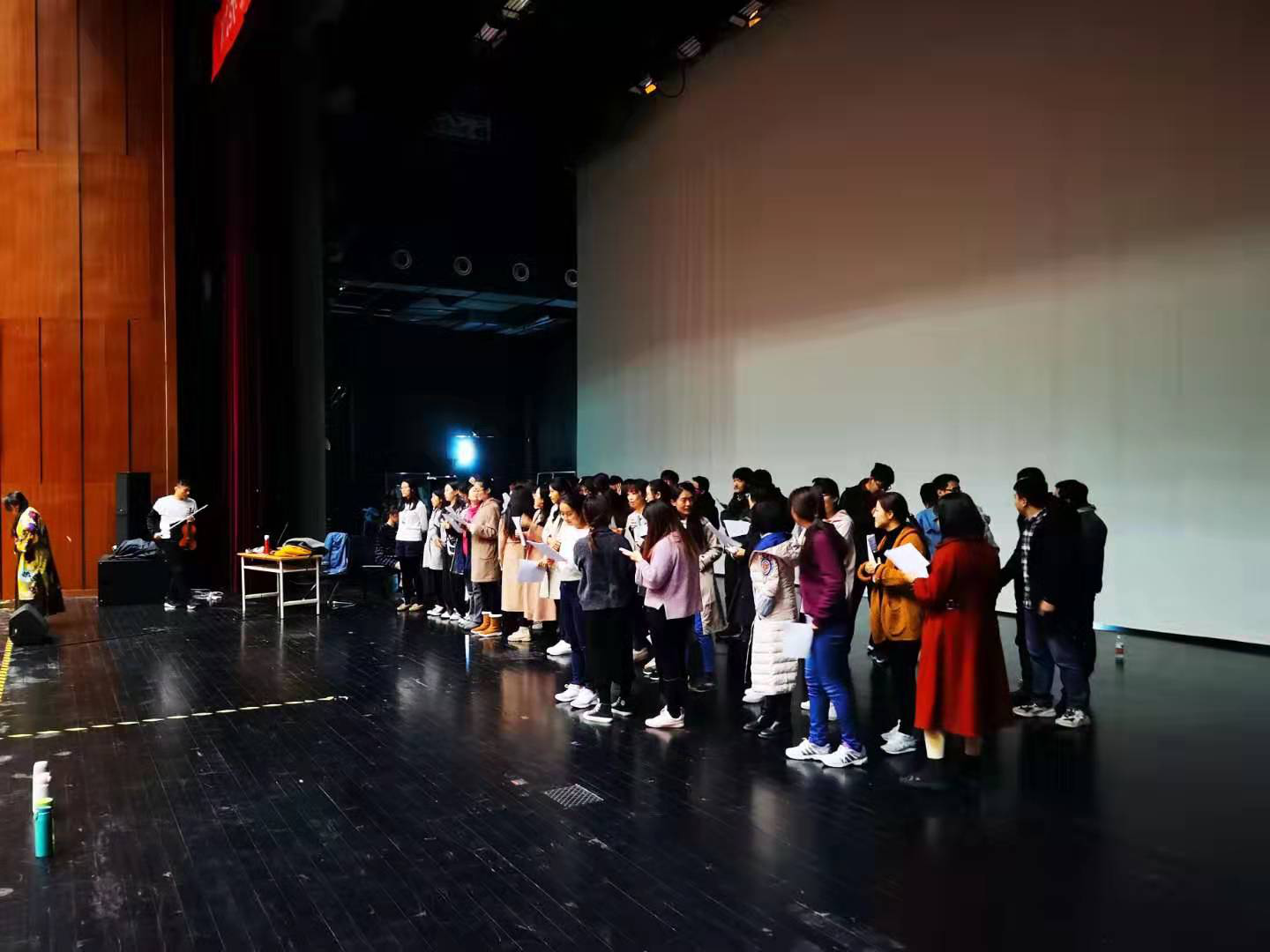天文学院与心理学系联合合唱团参加国科大纪念“一二九”运动84周年歌咏比赛