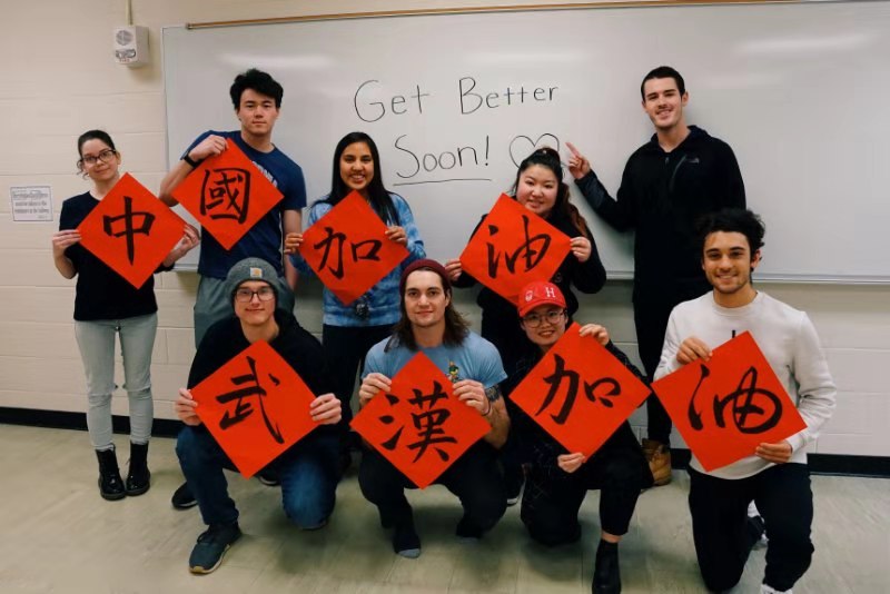 ​北语海外合作孔子学院：中国加油，我们的心在一起！
