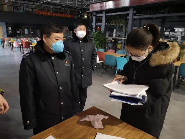 市质监局督导组来我校食堂督导检查