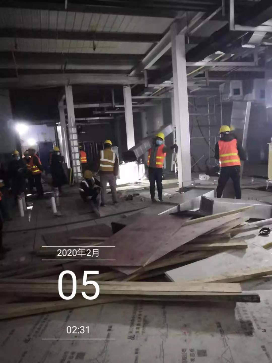 冲锋在雷神山医院建设一线的华电研究生