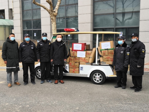 大学科技园企业第一批捐赠防疫物资到位