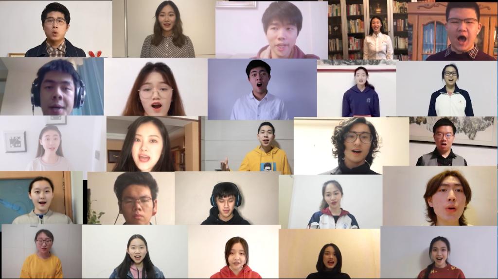 同济大学与华中科技大学青年共唱《我的祖国》