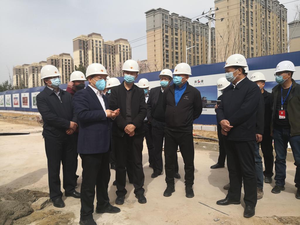 十四运会省筹委会督查我校新校区体育中心建设工作