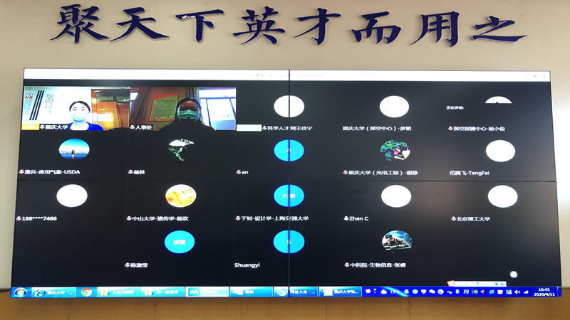 我校再次组织全球高层次人才网络视频招聘会