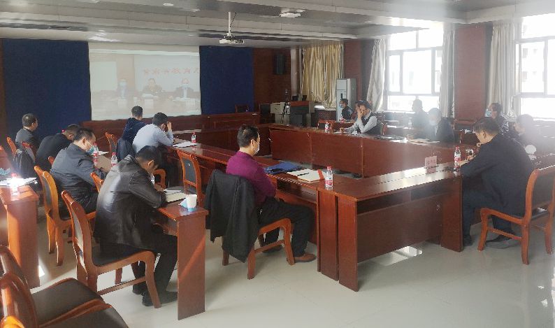 学校组织参加全省高校安全稳定工作视频会议