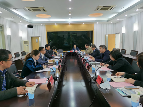溧水区委副书记方靖一行来我校调研会谈