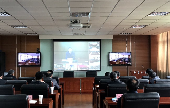 我校组织参加教育部关于学校疫情防控专家报告视频会议