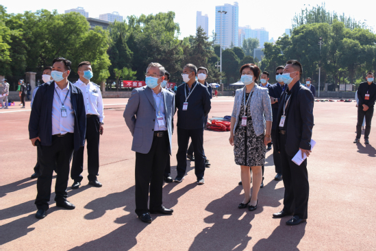 省教育厅领导巡视2020年甘肃省硕士研究生复试和普通高校招生体育类专业统一考试工作