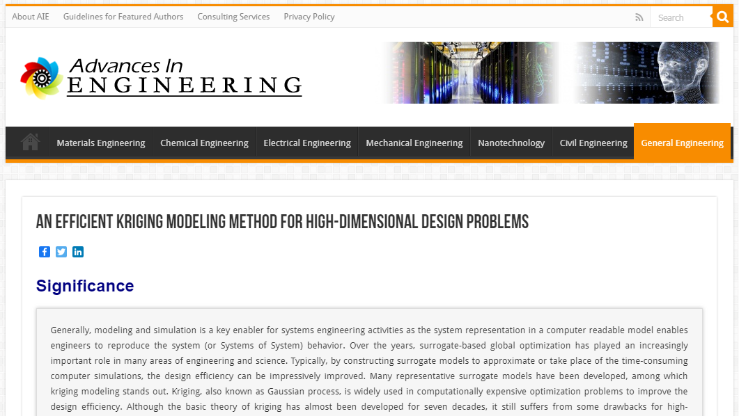 航海学院自主水下航行器团队研究成果被AdvancesinEngineering遴选为“关键科学文章”