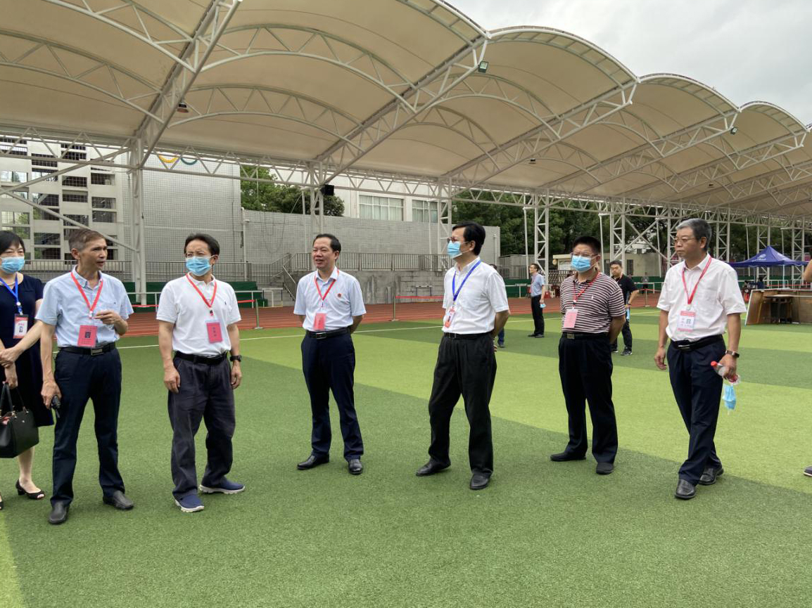 省教育厅副厅长王瑰曙一行到我校视察2020年体育高考工作
