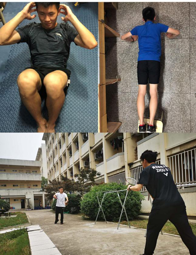 我校学生积极开展“健康校园运动抗‘疫’”课余健身活动
