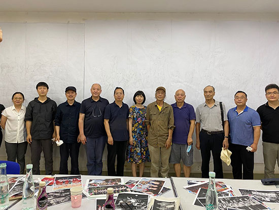 庆祝建党100周年大型美术创作工程专家组一行来我校检查