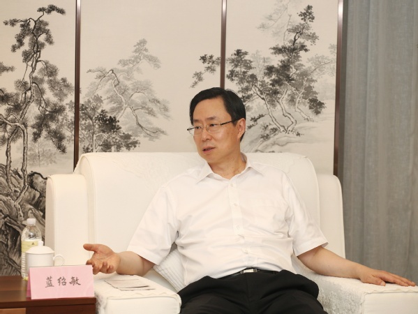 校长单忠德拜访苏州市委蓝绍敏书记