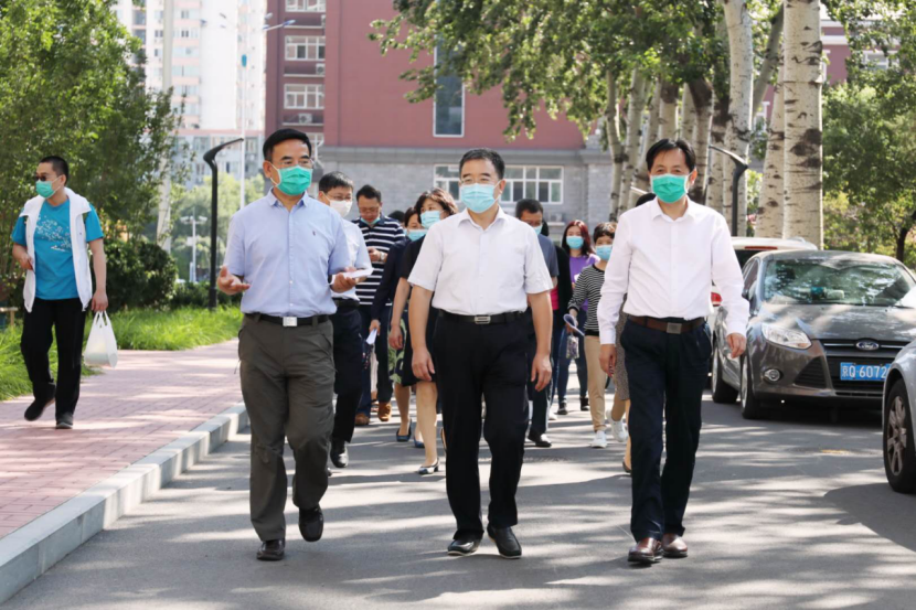 北京市委教育工委副书记李奕一行到我校检查指导秋季学期开学工作