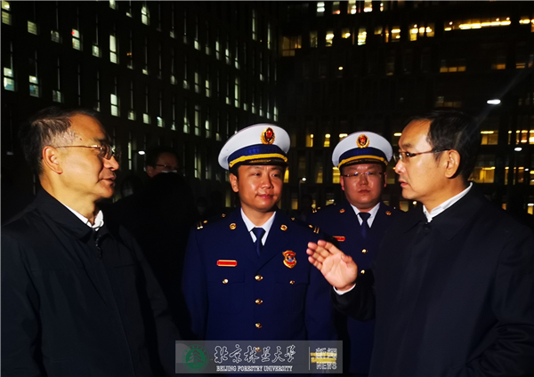 海淀区副区长沙海江来校检查消防安全工作