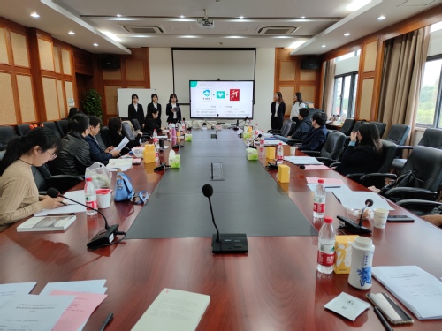 第五期蓝色信息创业创新基金项目申报答辩会在校举行