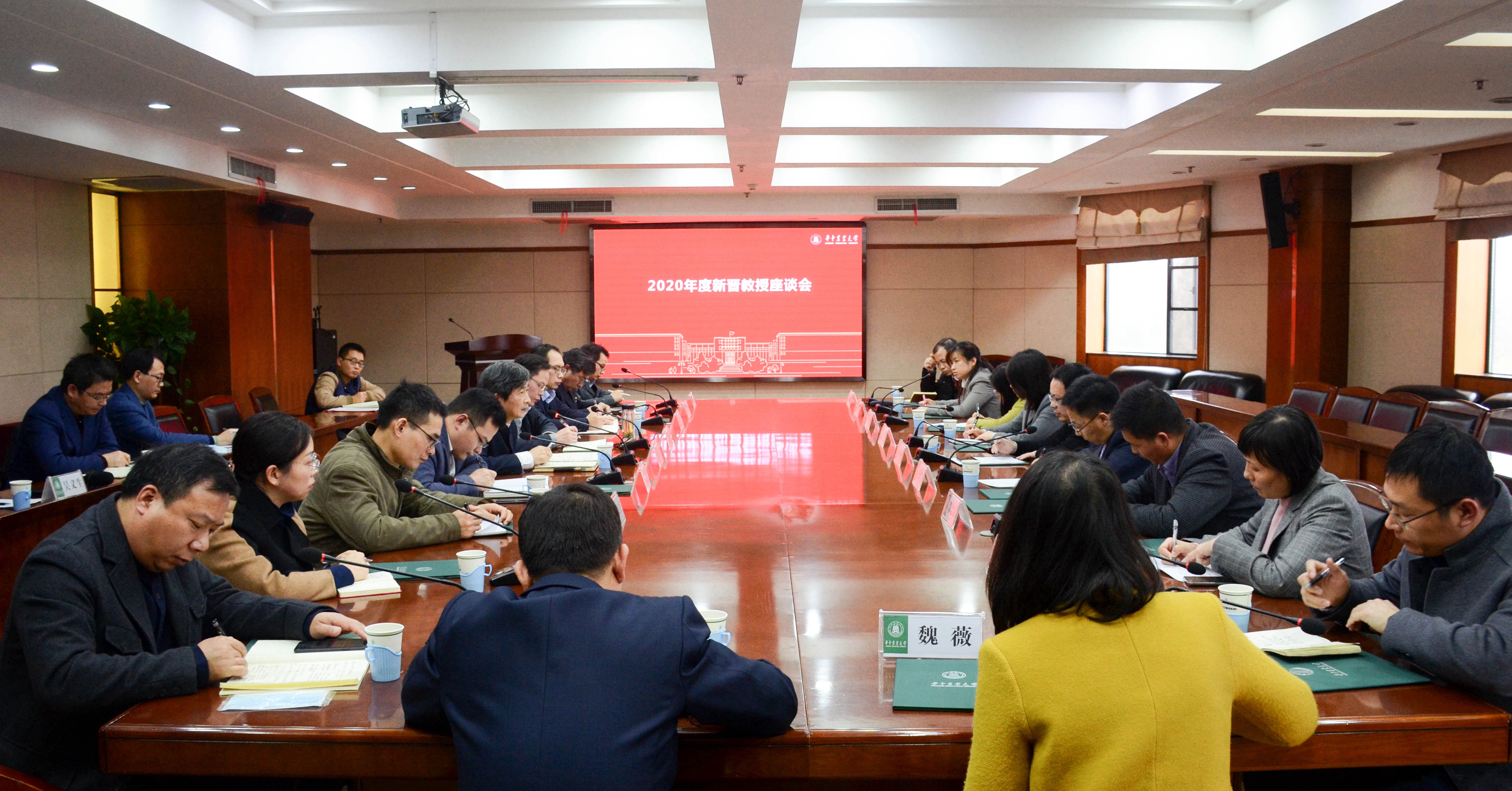 学校召开2020年新聘教授座谈会