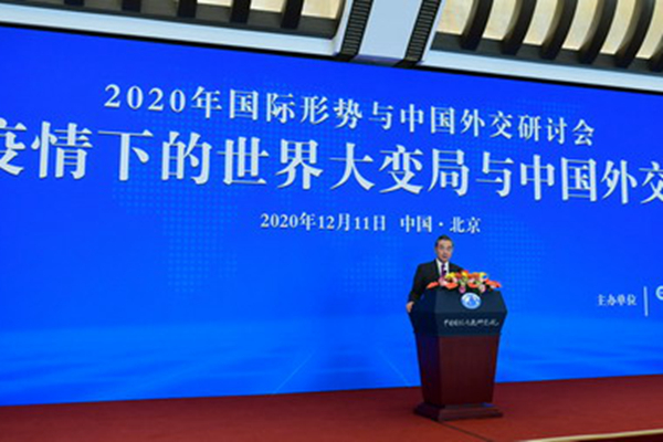 我校谢韬教授在“2020年国际形势与中国外交”研讨会作专题发言