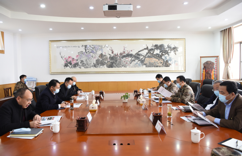 泰安市委常委、军分区司令员隋阳一行来我校调研指导征兵工作