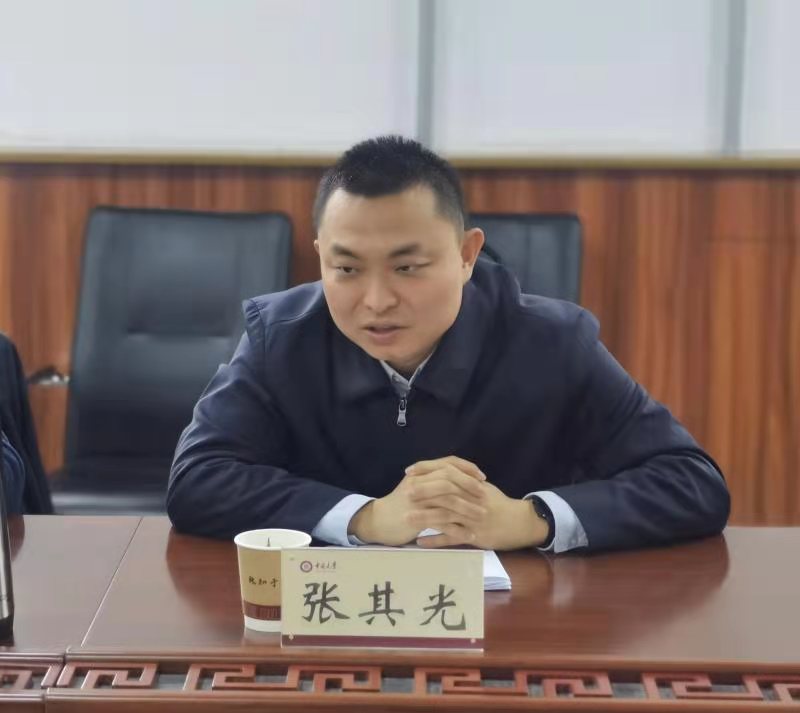省科技厅副厅长张其光来校指导我校与太钢集团共建国家重点实验室推进会