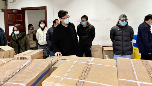 校领导一行检查寒假期间疫情防控及安全工作