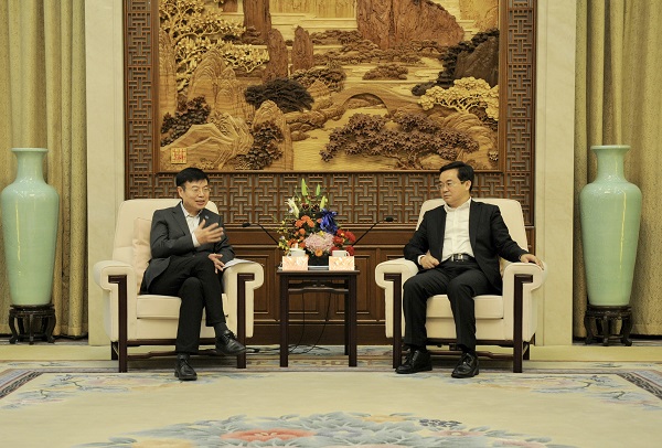 浙江省副省长高兴夫会见天津大学校长金东寒一行