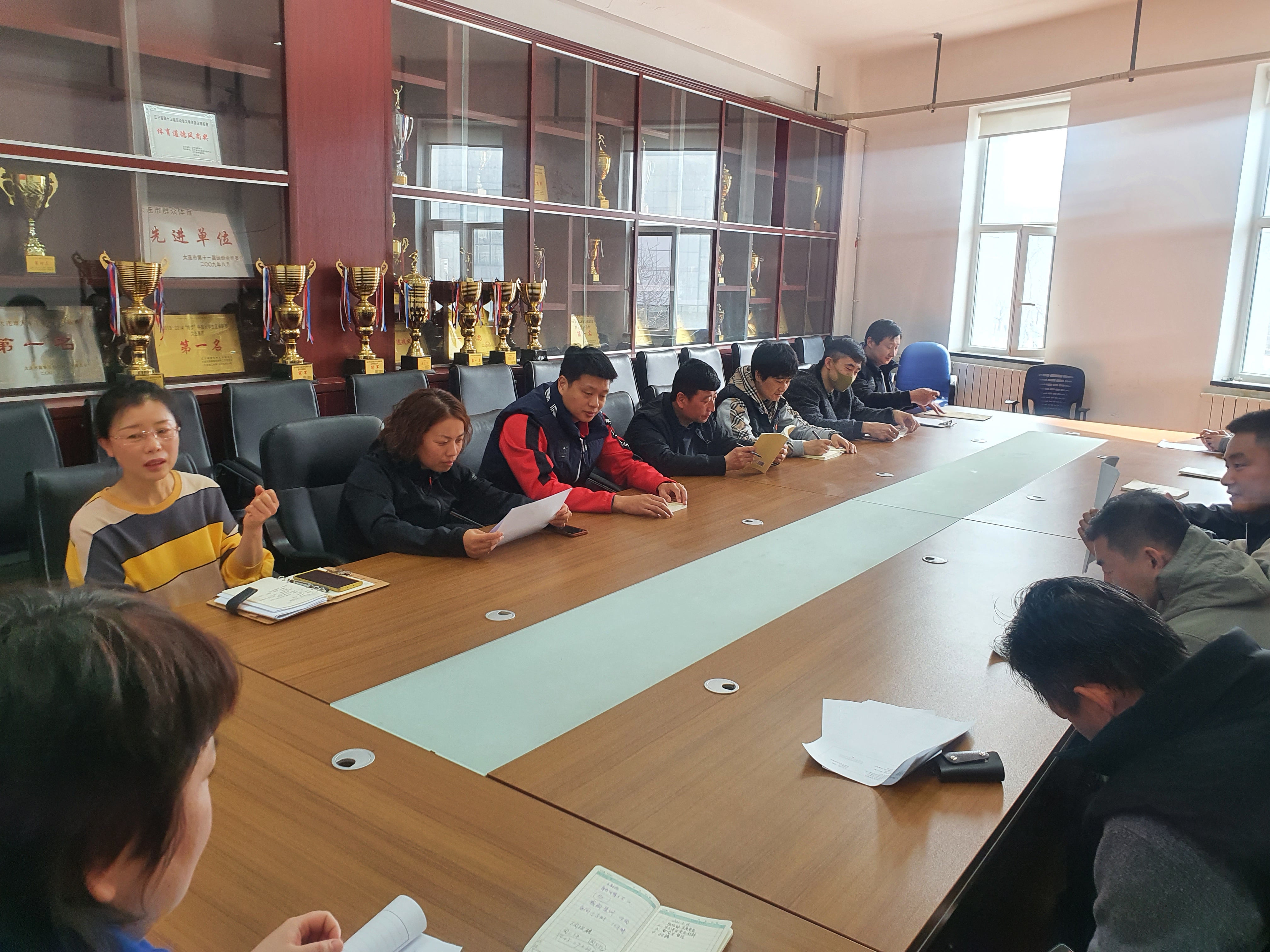 体育工作部直属党支部召开党史学习教育动员部署会