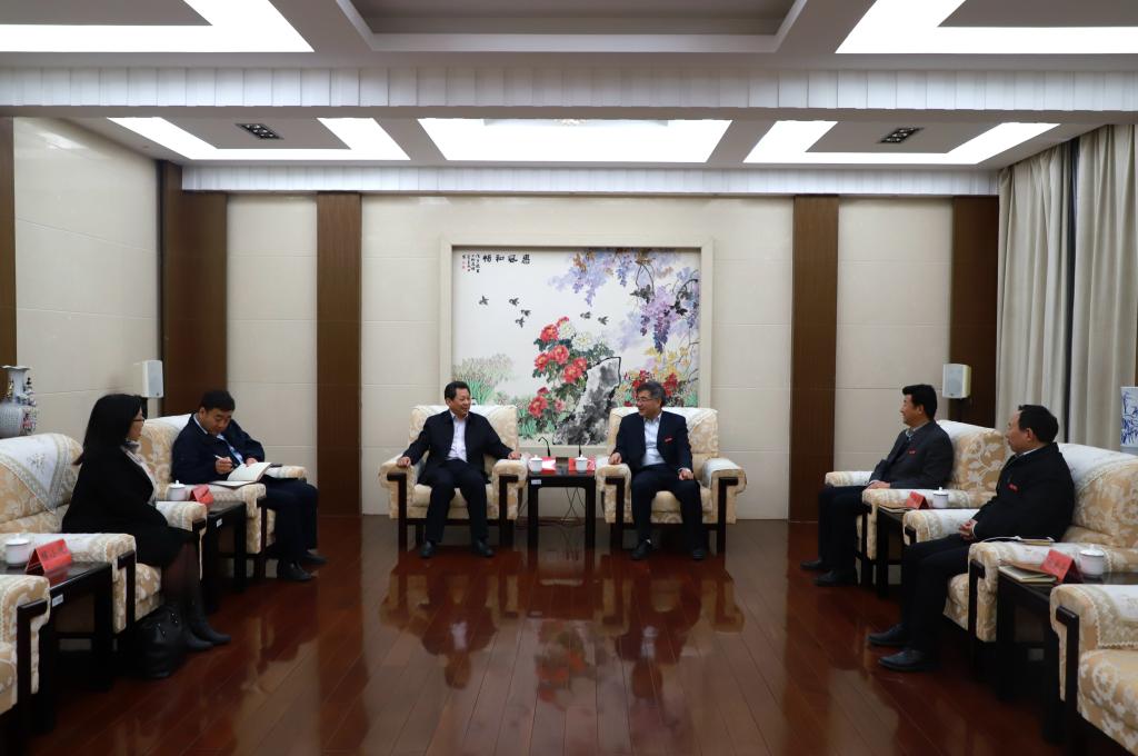 河南科技大学校长孔留安来我校交流