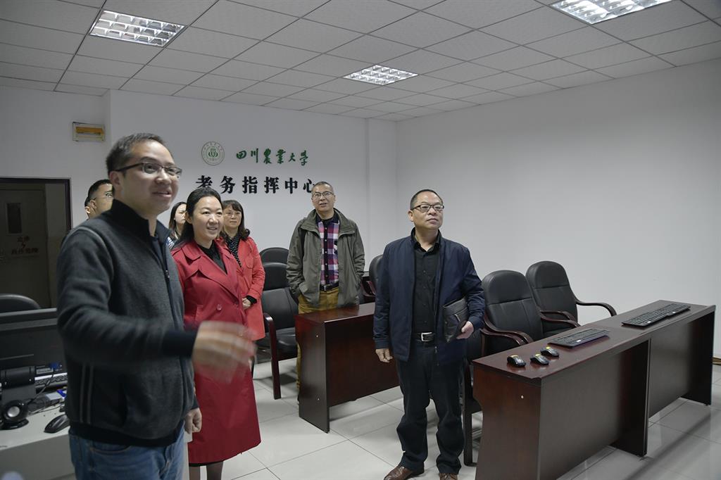 四川省教育考试院来校检查全国计算机等级考试考点建设工作