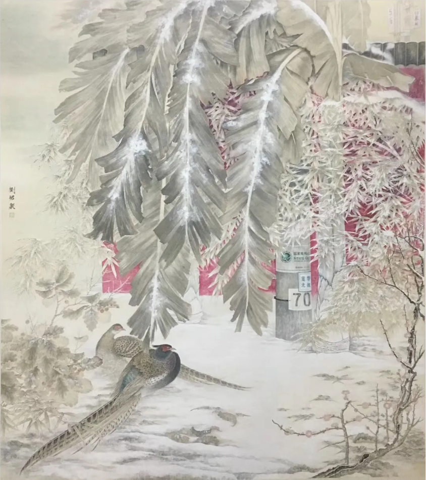 王学仲艺术研究所教师刘珺在天津美术馆进行“青春心向党筑梦新时代”主题宣讲