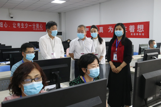 甘肃省教育考试院领导检查巡视甘肃省普通高校招生全国统一考试西北师大评卷点评卷工作