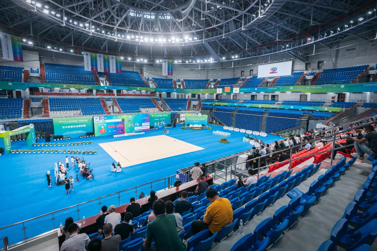 十四运会艺术体操项目测试赛在我校举行