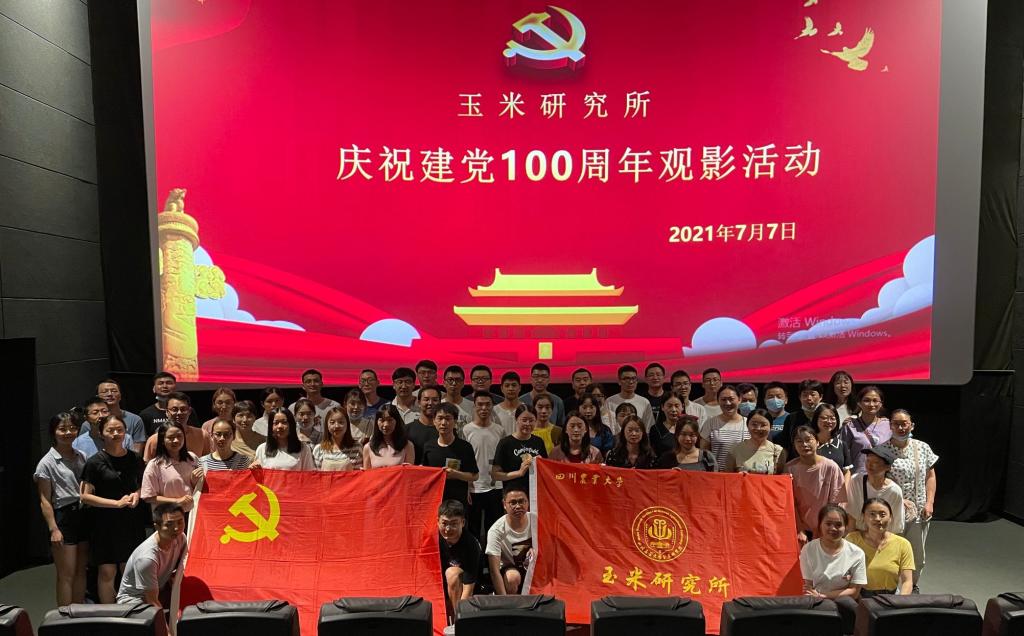 【庆祝建党百年】玉米所党委开展主题观影活动