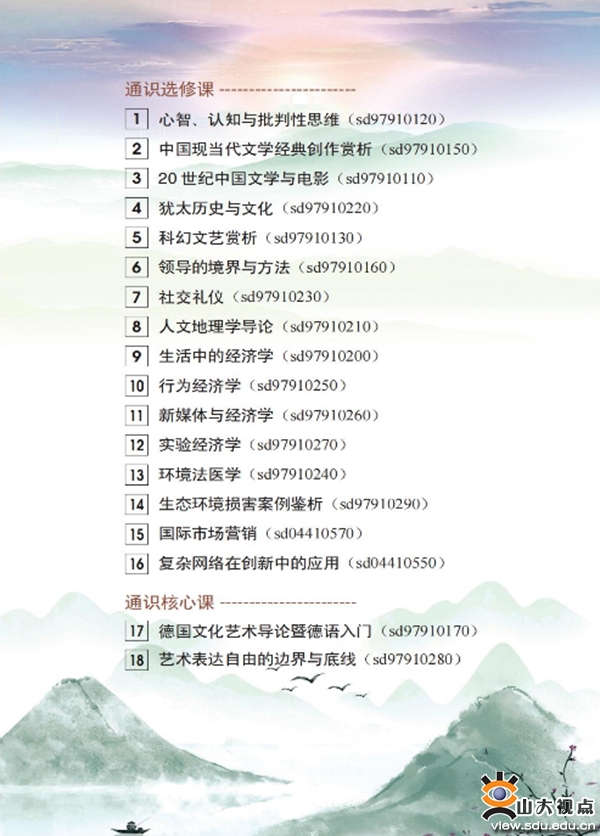 ［教育教学］人文社科青岛研究院推出‘6+1’模式通识课程体系