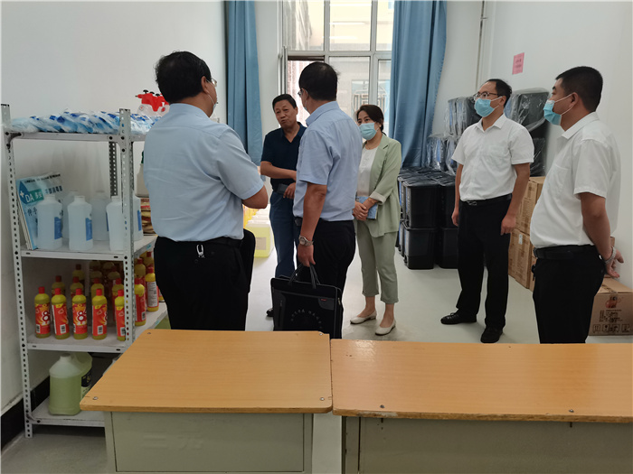 晋中市榆次区开学验收工作组深入我校督导验收开学准备情况