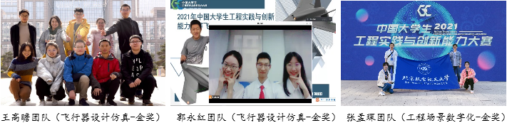 北航学子在2021年中国大学生工程实践与创新能力大赛中喜获3项金奖