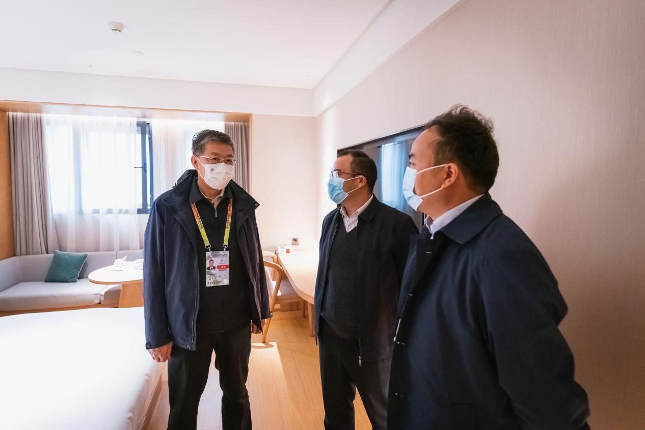 残特奥会组委会来校检查督导