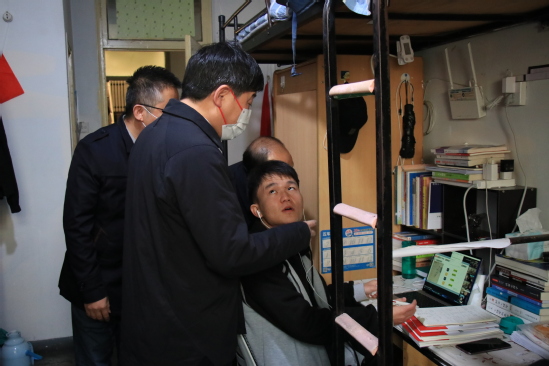 西北师大校领导检查学校在线教学工作开展情况