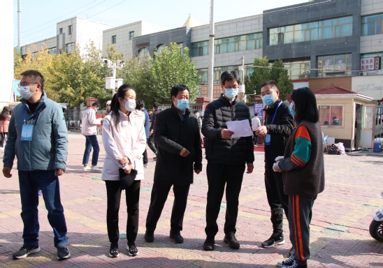 西北师大校领导检查指导学生疫情防控工作