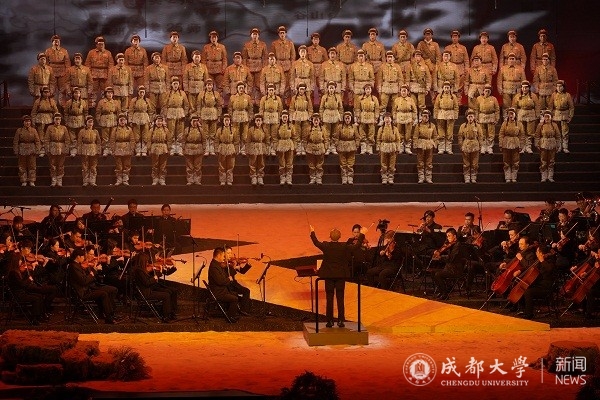 民族歌剧《同心结》（音乐会版）在成都东盟艺术中心进行合成彩排