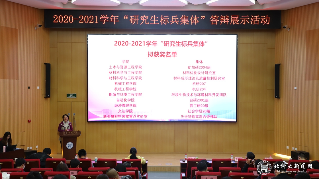 学校举办2020-2021学年优秀学生集体答辩展示活动