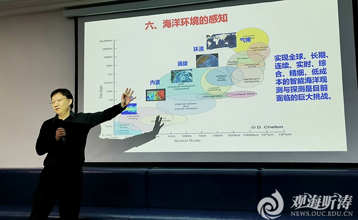 第二十一期“崇本讲堂”开讲吴立新院士作题为“海洋”讲座
