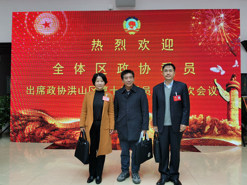 我校政协委员参加政协洪山区第十届委员会会议