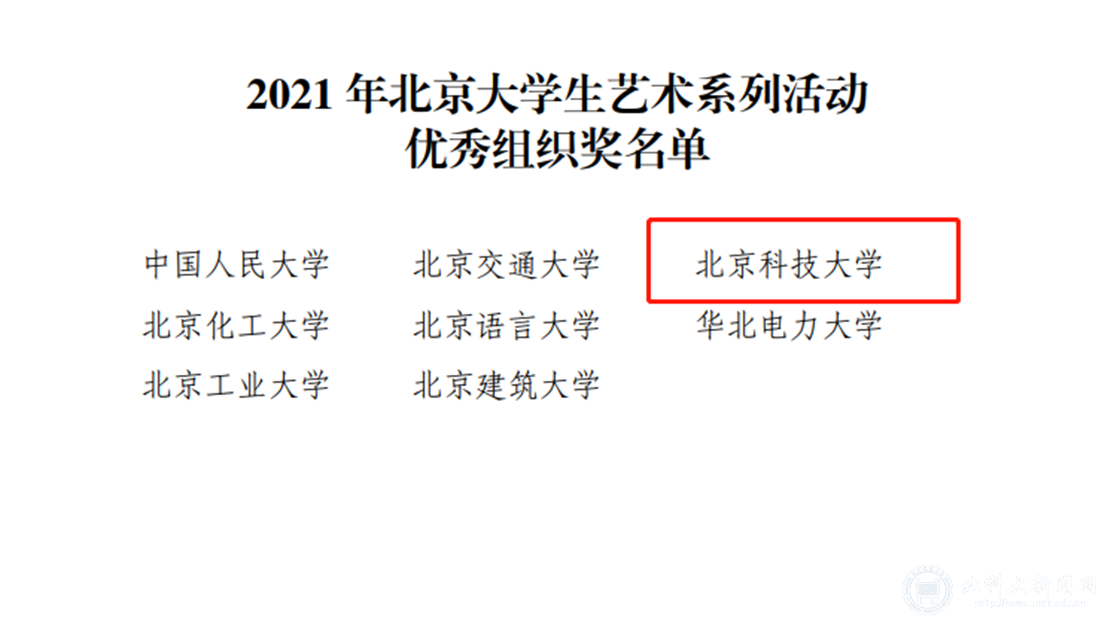我校在北京大学生艺术系列活动中荣获5金4银1铜