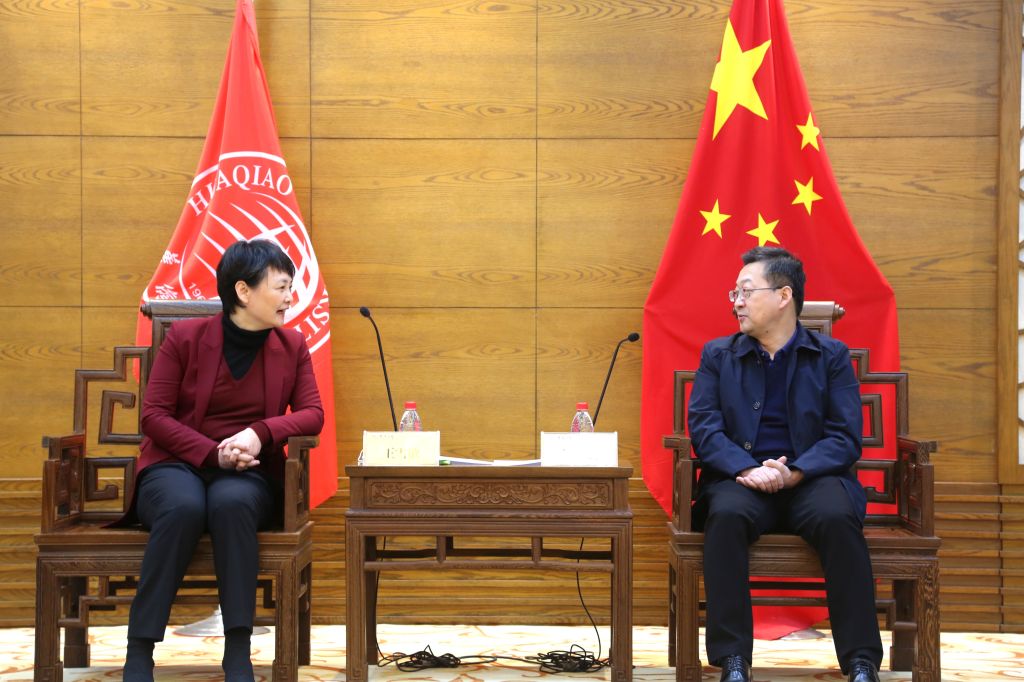 校党委书记徐西鹏会见厦门市委常委、统战部部长王雪敏