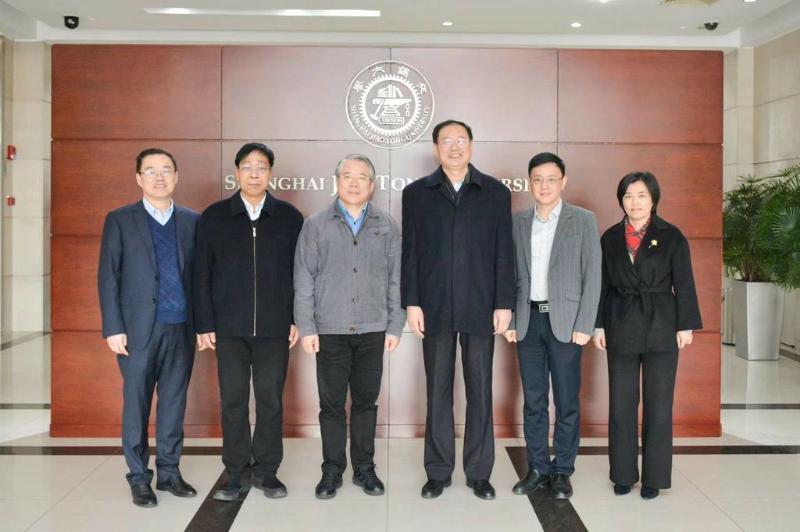 闵行区政协主席祝学军一行到上海交大调研