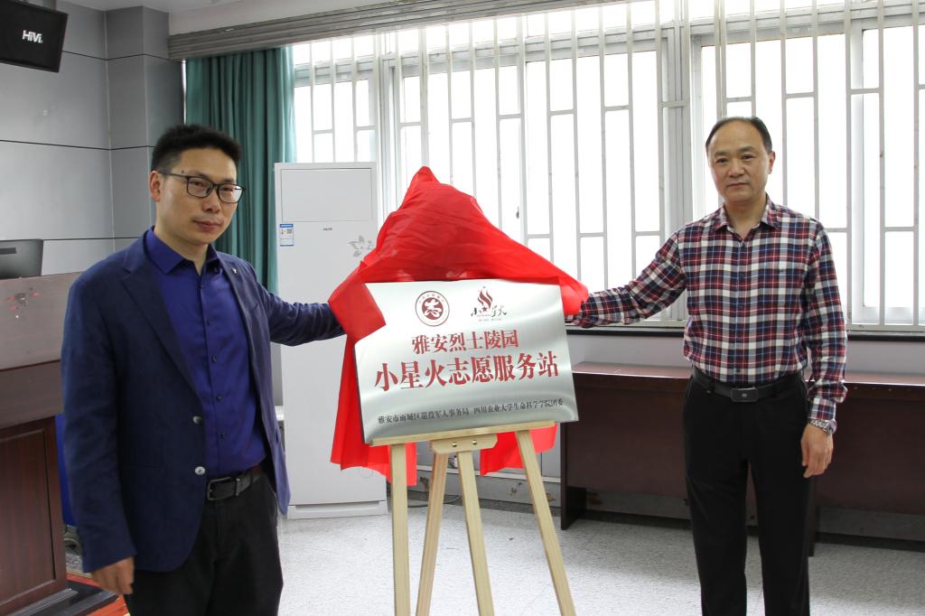 “小星火”在雅安烈士陵园燎原雨城区退役军人事务局携手四川农业