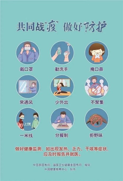【疫情防控小贴士】在公共场合请做到