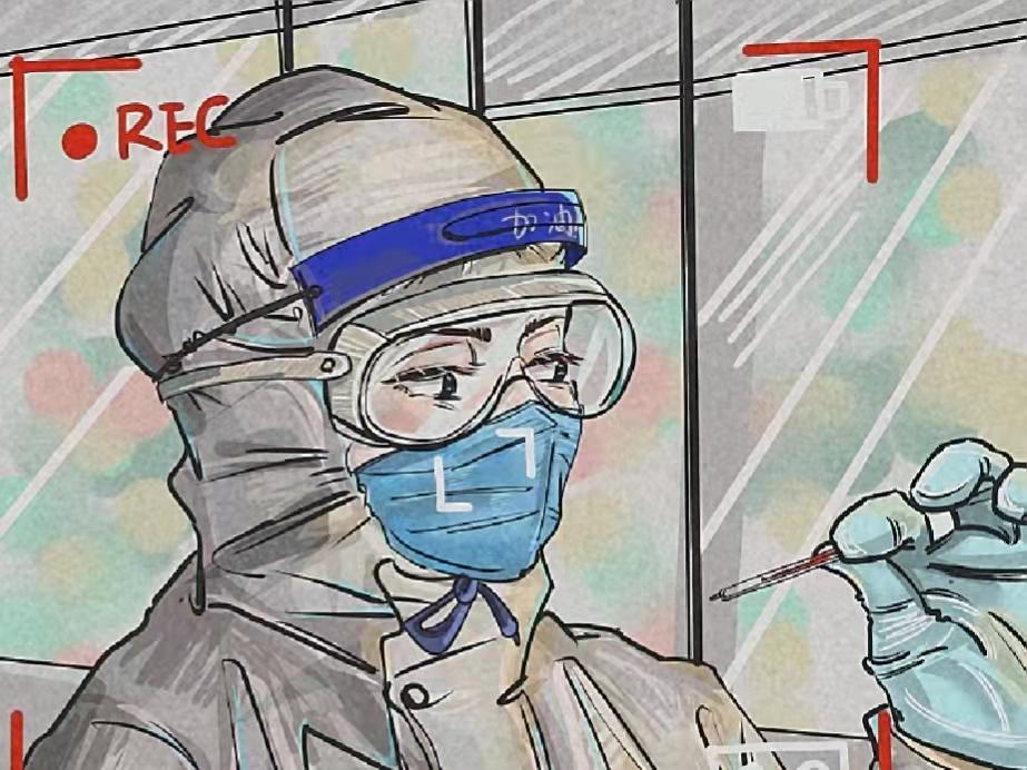 【防疫进行时】建筑与设计学院学子用画笔“绘”聚人心，共盼春来