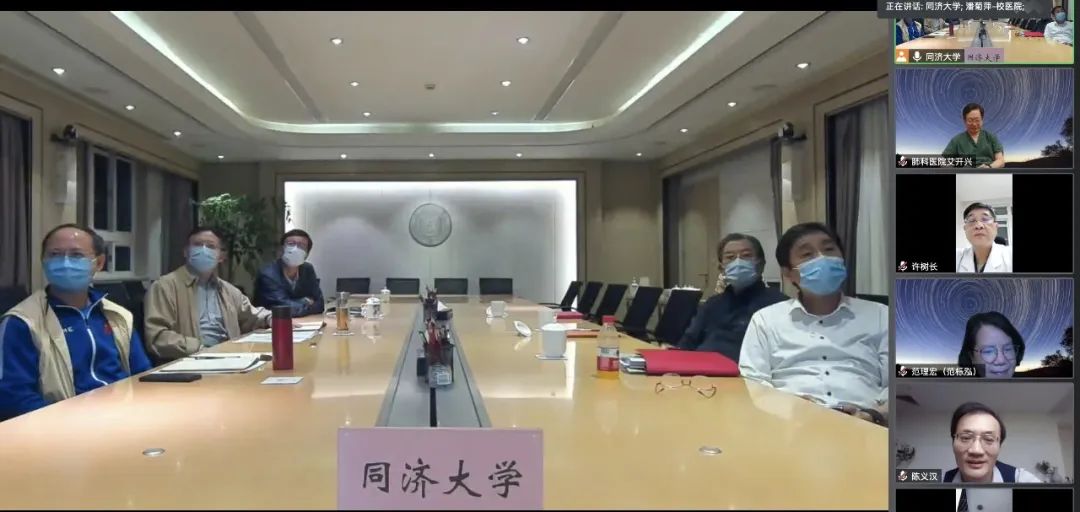 校党委书记方守恩、校长陈杰视频慰问奋战在抗疫一线的各附属医院医务人员，向广大护士致以节日的问候